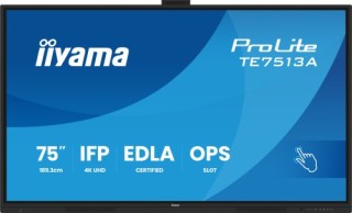 iiyama pantalla interactiva 98 edla, android 14, 8/128gb uhd ips, mm 2x 20w  + 20w subwr, 2x hdmi, d