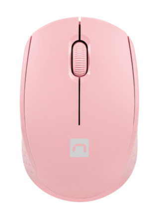 raton natec stork optico 1600 dpi rosa rf inalambrico pilas
