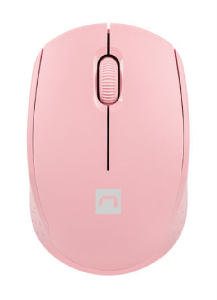 raton natec stork optico 1600 dpi rosa rf inalambrico pilas