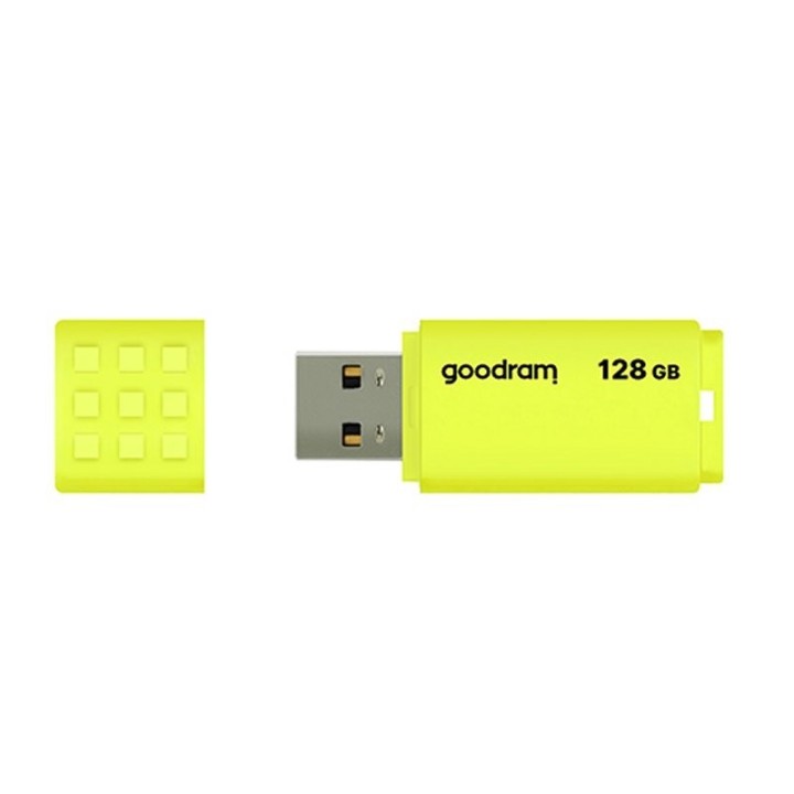 goodram ume2 lapiz usb 128gb usb 2.0 amarillo