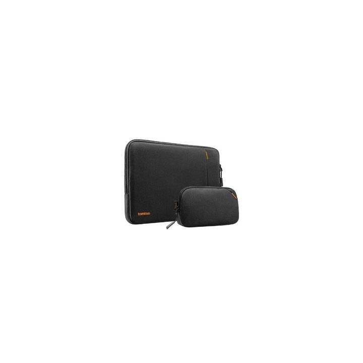 funda portatil 14  tomtoc a13 + bolso black incluye bolso de mano refuerzo cornerarmor