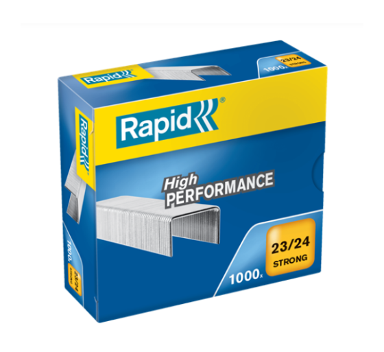 rapid caja 1000 grapas strong 23/24mm galvanizadas rapid 24870500