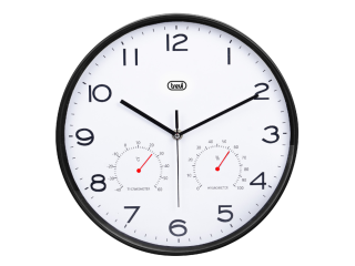 reloj pared trevi om 3510 t 30cm wall clock+term.+hygrom. black