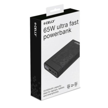 celly powerbank pd65w 20000 mah 65w evo negra