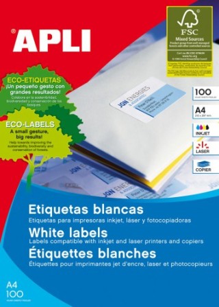 apli caja 100 hojas etiqueta blanca ilc 105x74 1279 apli