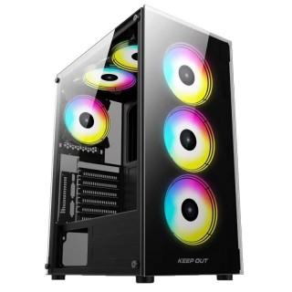 keep out caja atx xc 210 glass black usb3.0