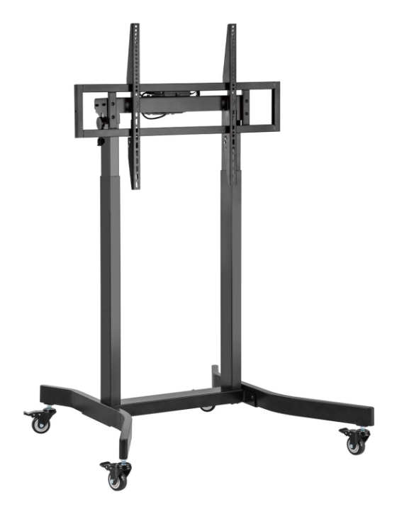 soporte aisens suelo motorizado ruedas pantalla 120kg 55 100 negro