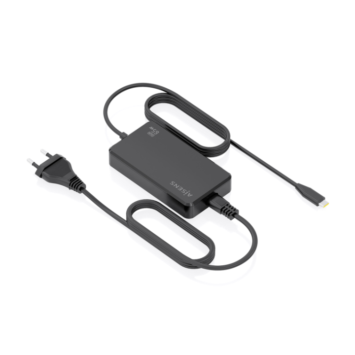 cargador aisens sobremesa gan 65w pd3.0 1xusb c 1.8m negro
