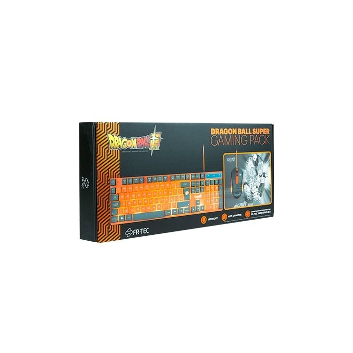 pack gaming blade  pc dragon ball super teclado raton alfombrilla plug