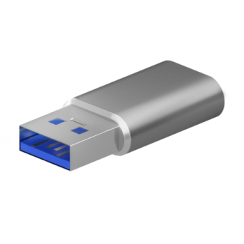 mini adaptador aisens usb 3.2 gen2 usb 2.03a usb c/h a/m gris
