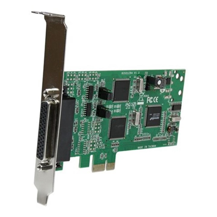 startechcom tarjeta de puertos startech pci express pcie de 4 puertos serie serial combo rs232 y rs4