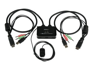 startechcom conmutador kvm star tech 2 usb 2 hdmi switch
