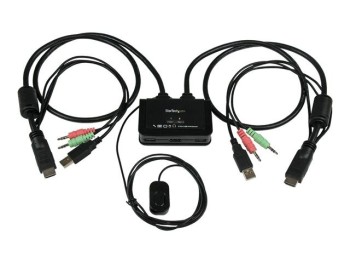 startechcom conmutador kvm star tech 2 usb 2 hdmi switch