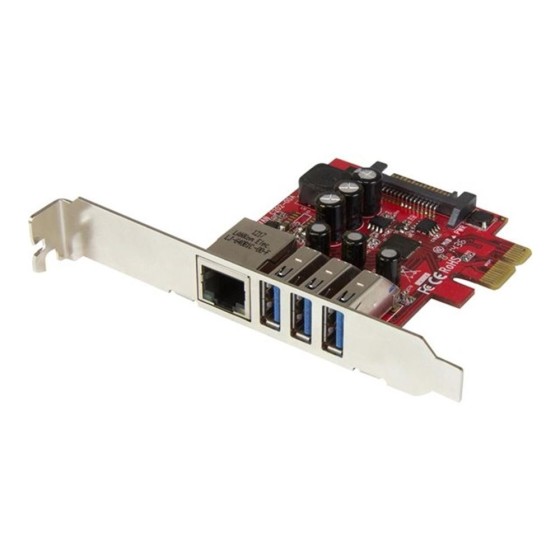startechcom tarjeta de red startech pexusb3s3ge 1x rj45 3x usb 3.0