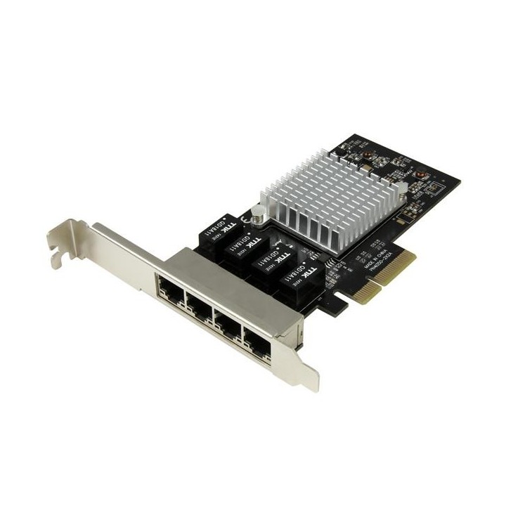 startechcom tarjeta red startech ethernet gigabit 1000 4 port rj45 pcie