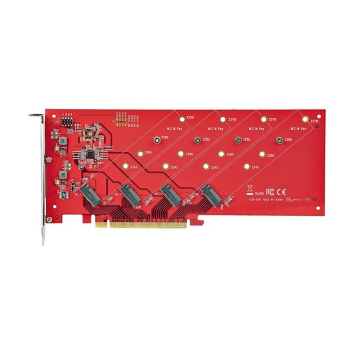 startechcom tarjeta de interfaz startech quad   m2   pcie   card   b