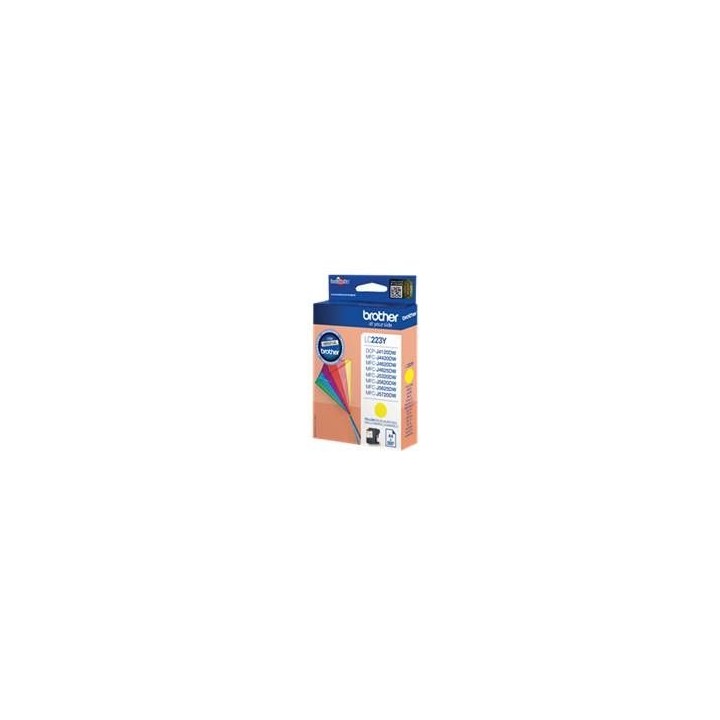 brother cartucho tinta brother lc223ybp amarillo 550 paginas dcp4120dw -  mfcj4420dw -  mfcj4620dw -