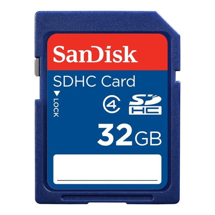 sandisk tarjeta memoria secure digital sd 32gb sandisk clase 4 sdhc