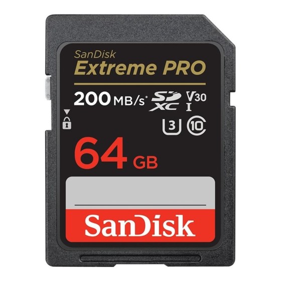sandisk tarjeta memoria secure digital sdxc 64gb sandisk extreme pro clase 10 uhs   i u3