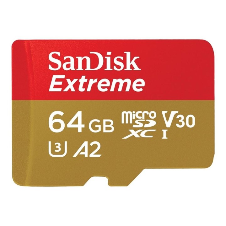 sandisk tarjeta memoria micro secure digital 64gb sandisk extreme clase 10 uhs   i u3 + adaptador