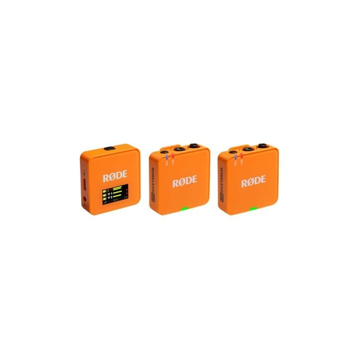microfono rode wireless go iii orange usb c trs 20hz omnidirectional alcance 260m