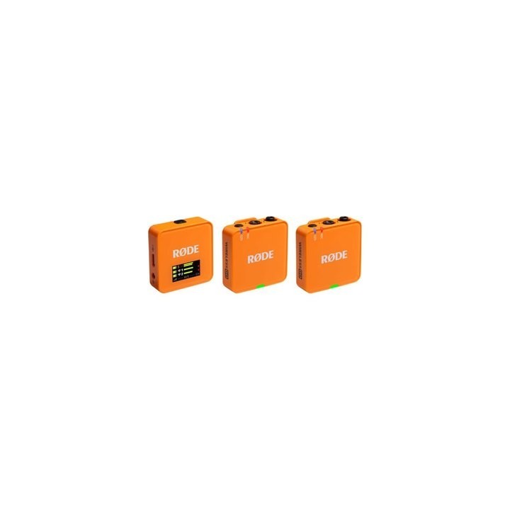 microfono rode wireless go iii orange usb c trs 20hz omnidirectional alcance 260m