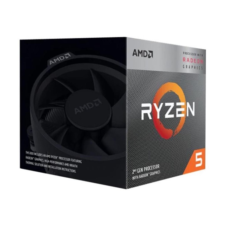 amd procesador amd ryzen 5 3400g 4 nucleos 3.7ghz 4mb am4 box