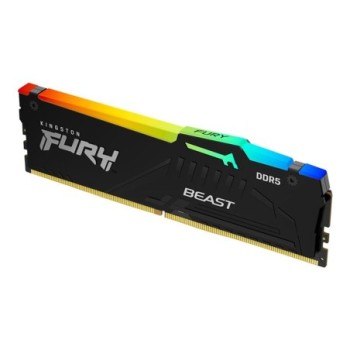 kingston memoria ram ddr5 32gb kingston   5600 mhz   pc5   44800   fury beast rgb   cl40   1.25v