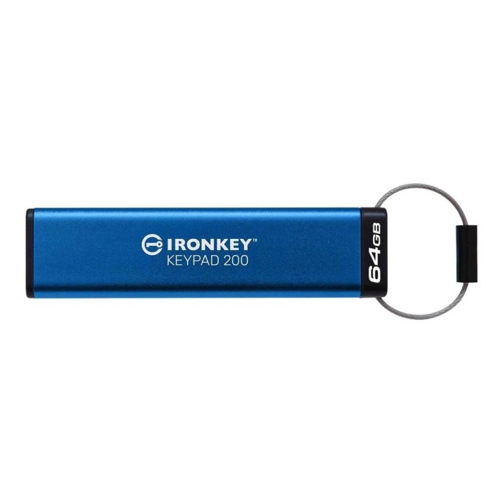 kingston memoria usb 3.2 kingston 64gb ironkey keypad 200
