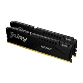 kingston memoria ram ddr5 32gb 2x16gb kingston   5600mhz   pc5 44800   fury beast   cl36   1.25v
