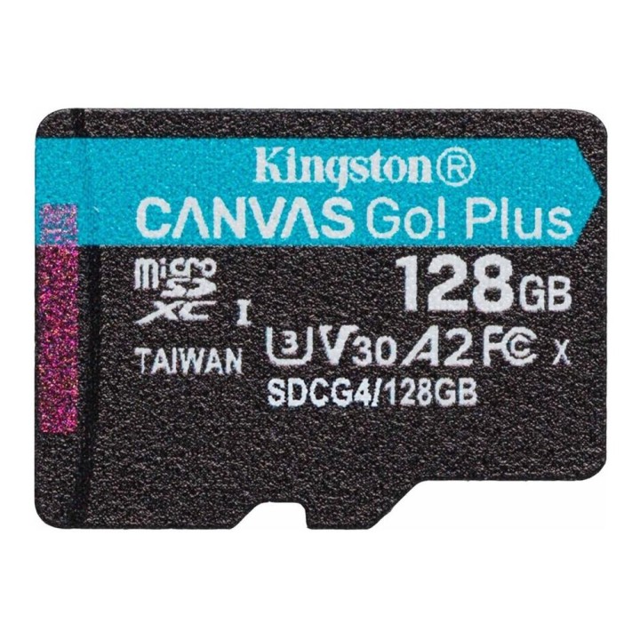 kingston tarjeta memoria micro sdxc 128gb kingston canvas go plus uhs   i clase 10