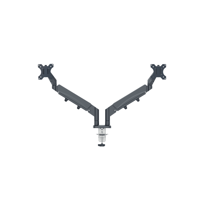 kensington brazo para monitor dual leitz ergo spacesaving color gris oscuro kensington 65370089