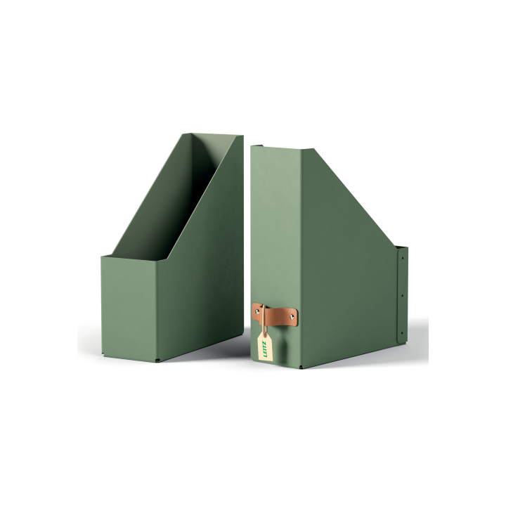 leitz pack 2 revisteros de carton color verde leitz 24710050