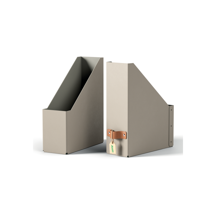 leitz pack 2 revisteros de carton color beige leitz 24710012