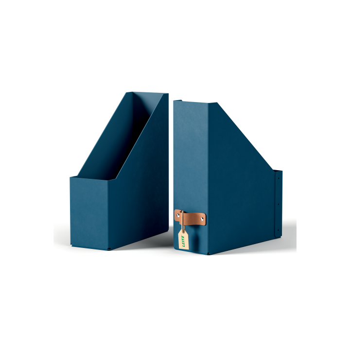 leitz pack 2 revisteros de carton color azul leitz 24710068