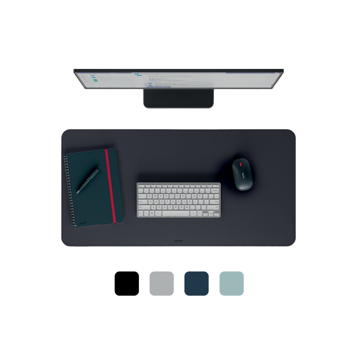 leitz alfombrilla de sobremesa 80 x 40 cm color negro leitz 53820095