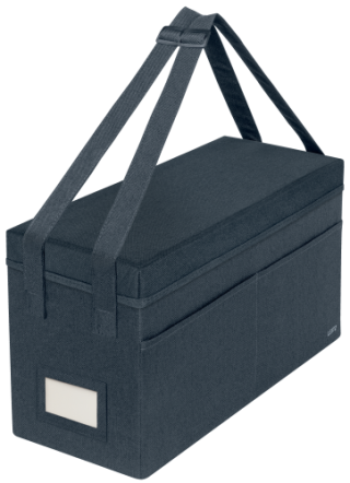 leitz bolsa de trabajo para hot desking de tela con tapa, color gris leitz 67230089