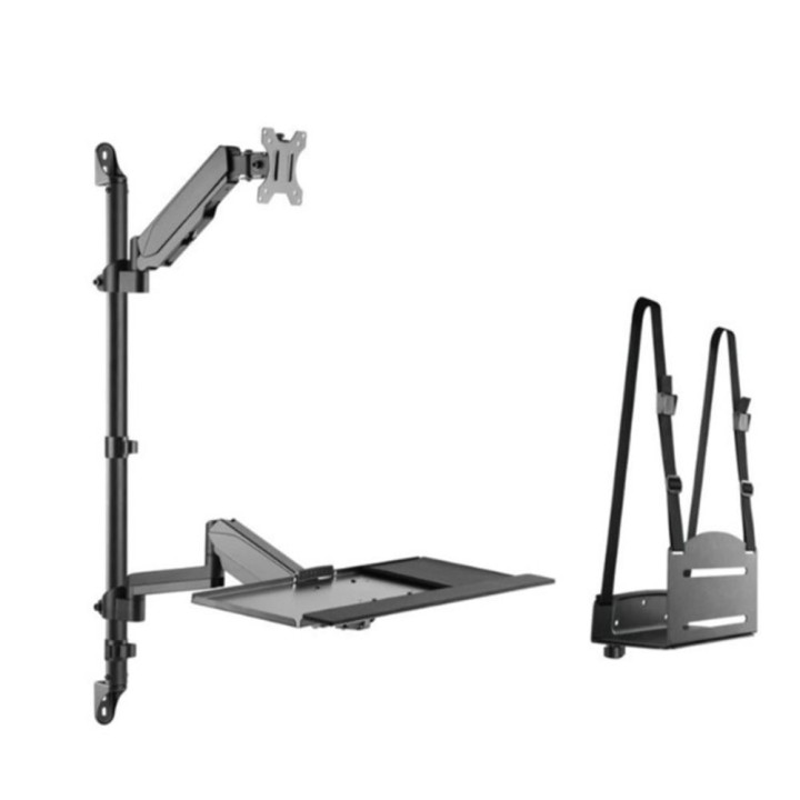 equip soporte pared equip vesa hasta 32 pulgadas 100x100 max 8kg + soporte teclado max 1kg