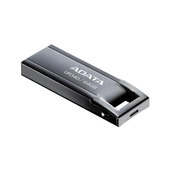 adata lapiz usb ur340 64gb usb 3.2 metal black