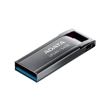 adata lapiz usb ur340 64gb usb 3.2 metal black