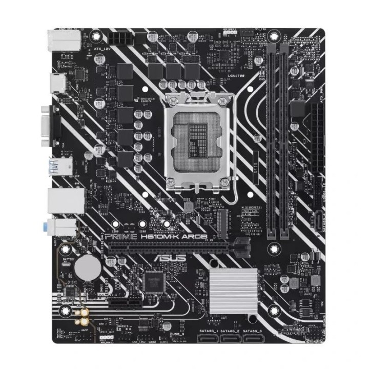 asus placa base prime h610m k ddr5 argb matx 1700