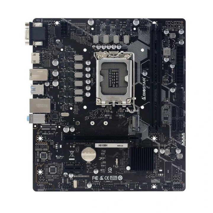 biostar placa base h610mh d5 matx lga1700