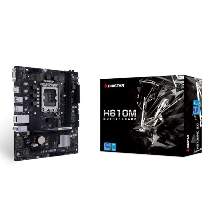 biostar placa base biostar h610mhc 2.0 lga1700 matx