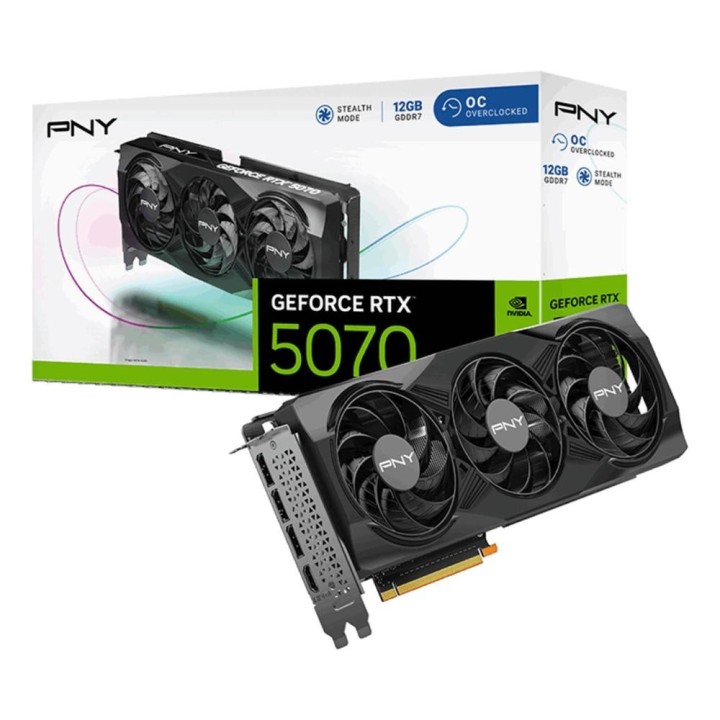 pny tarjeta grafica pny rtx 5070 oc 12gb gddr7