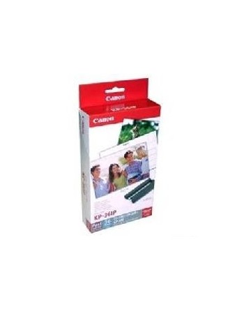canon papel foto canon selphy kp   36ip 10x15 + tinta 36 hojas series cp