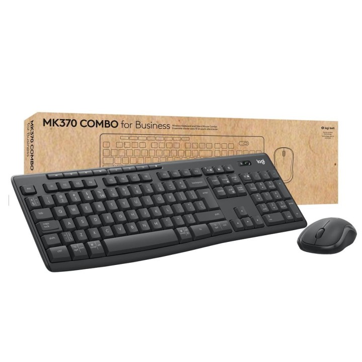 logitech teclado + mouse logitech mk370 combo for business wireles ingles  ee.uu