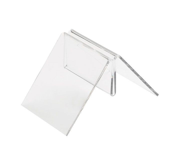 sujeta menu con clip transparente deflecto 50mm