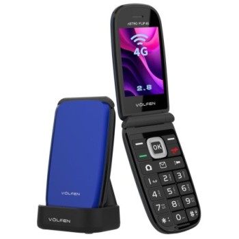 volfen telefono movil volfen astro flip 4g azul