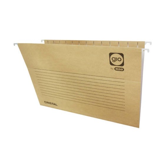 gio carpeta colgante cajon visor corto cristal folio lomo v k. bicolor gio 400021953  pack  25 unida