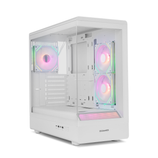 nox nox caja hummer signal  semitorre frameless argb blanco